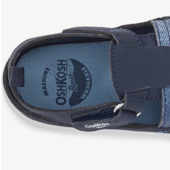 NWT OshKosh B'Gosh Unisex-Child Cilan Sandal Size Toddler 5 Color Navy - Picture 4 of 7